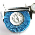 4 Inch Blue Color Nylon Abrasive Wheel Brush with 6mm Shank for Remover Sander